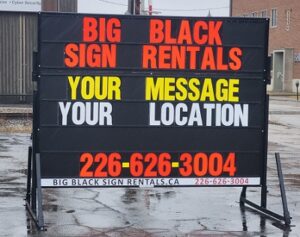 Rent a portable sign